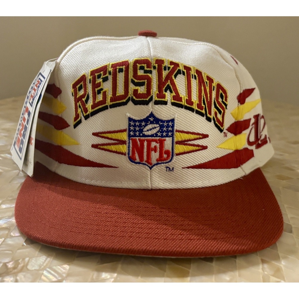 Vintage Washington Redskins Logo Athletic Diamond Cut D-Cut Snapback Hat NFL NWT